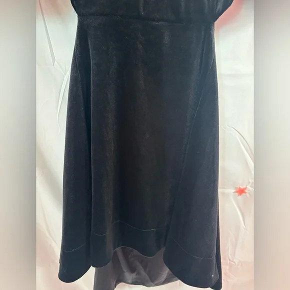 NWT Bardot Black Malina Velour Mini Dress with Cutouts and Puff Sleeves Size 12 - Picture 8 of 15